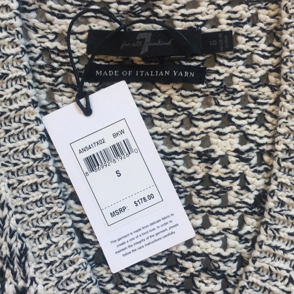 7 For All Mankind Chunky Knit Shell - Picture 2 of 3